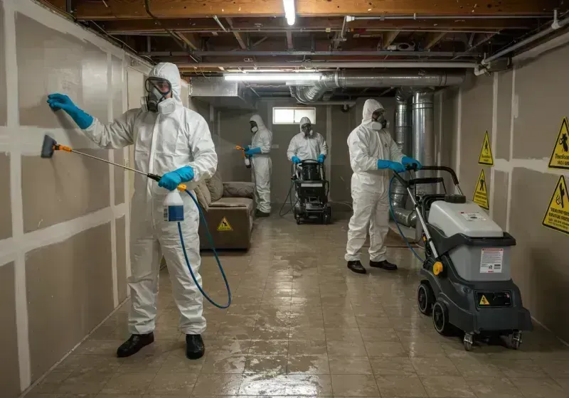 Basement Moisture Removal and Structural Drying process in Menomonie, WI